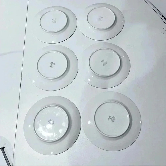 rörstrand sweden palazzo assiett vintage MCM gold trim design plates 7” white 11 - Picture 5 of 8